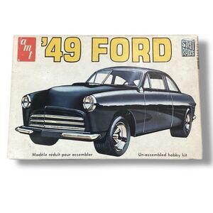 Vintage AMT 1949 '49 Ford Street Rods 1/25 Scale 1975 Model Kit Un-Assembled Hob